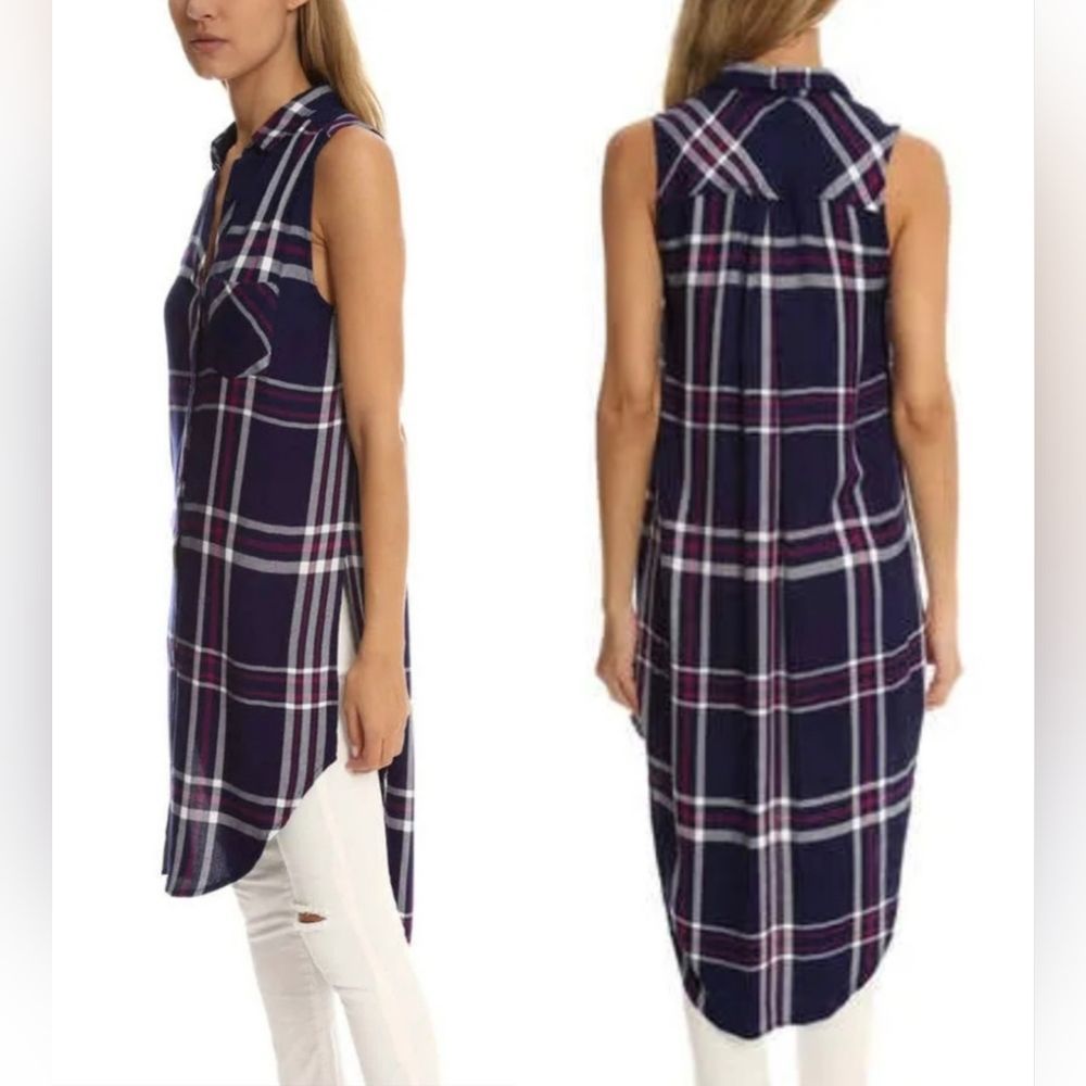 Rails Jordyn Button Down Sleeveless Long Top Shir… - image 7